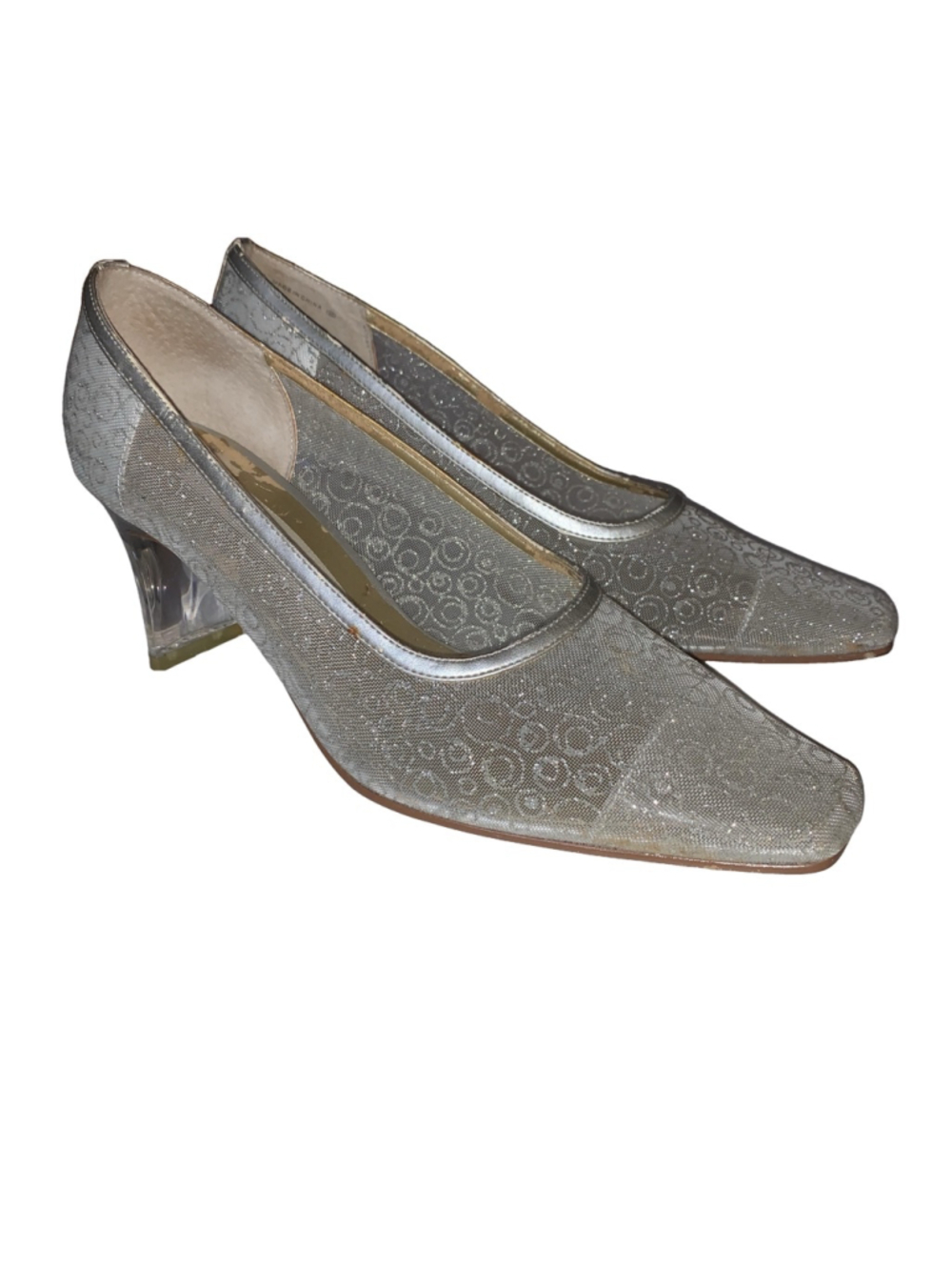 Vintage Women's Nina Heels Silver size 7m
